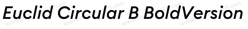 Euclid Circular B BoldVersion 3001字体转换